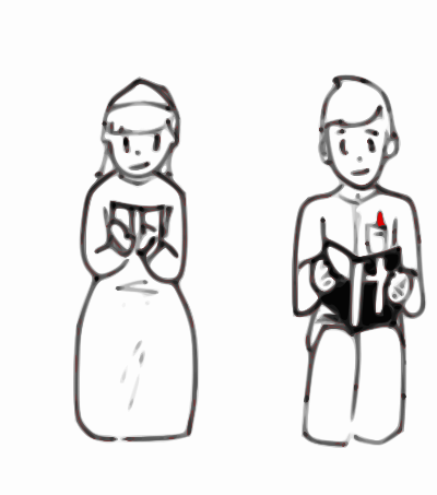 Sitting Reading clipart