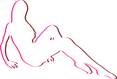 Sitting woman 7 clipart