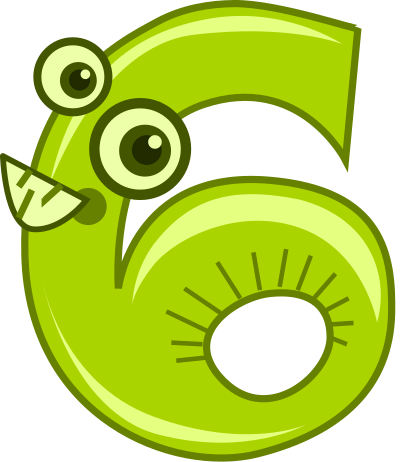Six - animal clipart