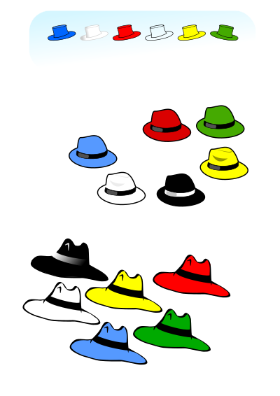Six Hats clipart