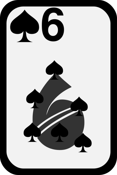Six of Spades clipart