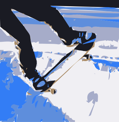 Skateboard clipart