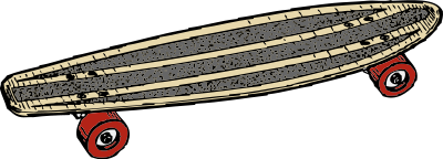 Skateboard clipart
