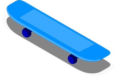 Skateboard clipart