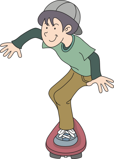 Skateboarder clipart