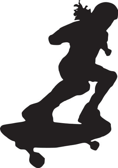 Skateboarder clipart