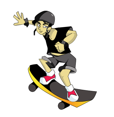 Skater clipart
