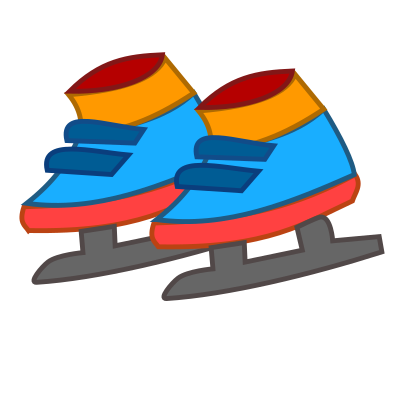 Skating shoes icon clipart