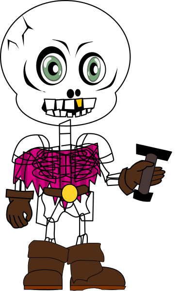 Skeleton Chibi clipart