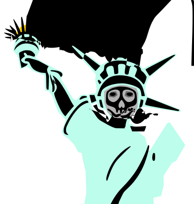 Skeleton of Liberty clipart