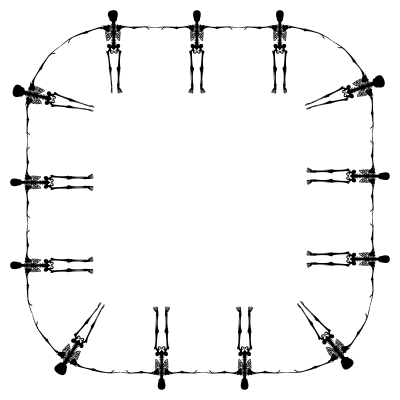Skeletons Square clipart