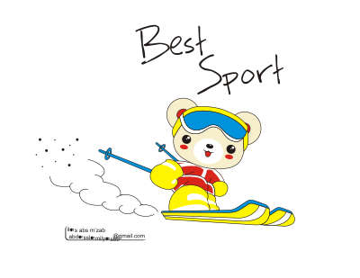 Ski 01 clipart