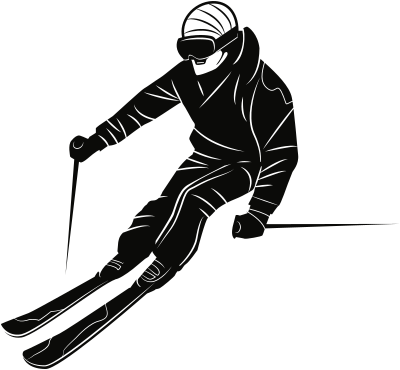 Skier clipart