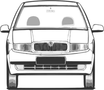 Skoda Fabia - front view clipart