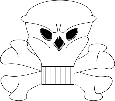 Skull and bones 2 clipart