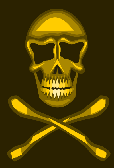 Skull and cross bones? clipart