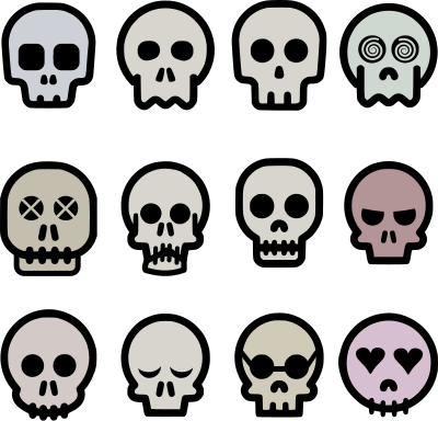 Skull Emoji clipart