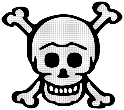 Skull Halftone clipart
