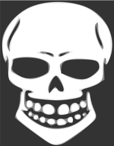 Skull human X-ray clipart
