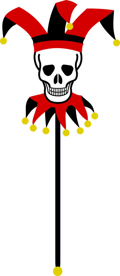 Skull Marotte clipart