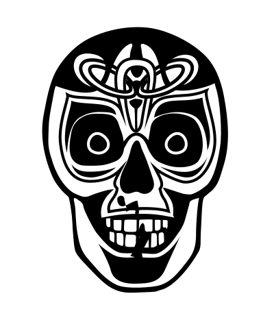 Skull REMIX remixed clipart