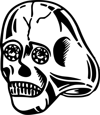 Skull ring clipart