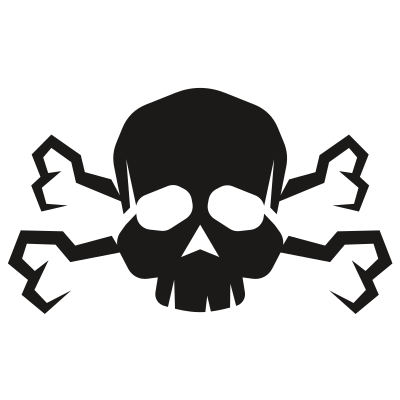 Skull stencil clip art clipart