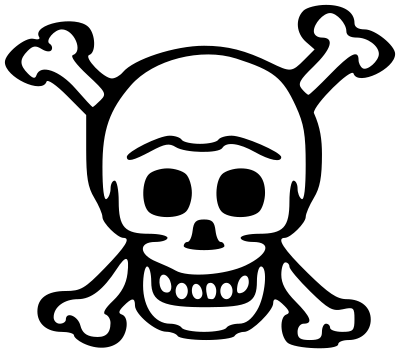 Skull White clipart