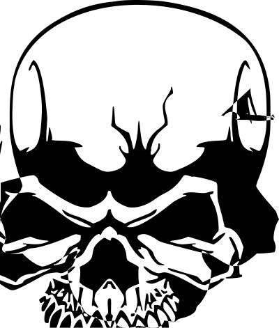 Skull without bones clipart