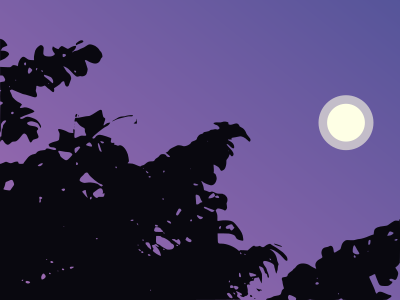Sky and Moon clipart