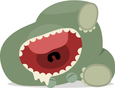 Sleeping baby dinosaur clipart