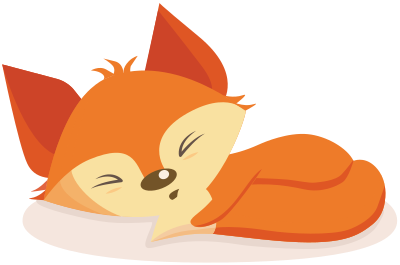 Sleeping Fox clipart