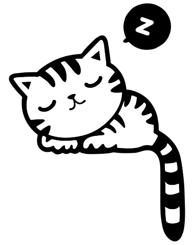 Sleeping Kitty clipart