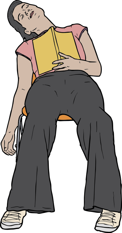 Sleeping Reader clipart