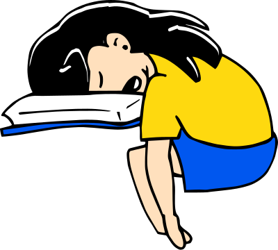 Sleeping Student clipart