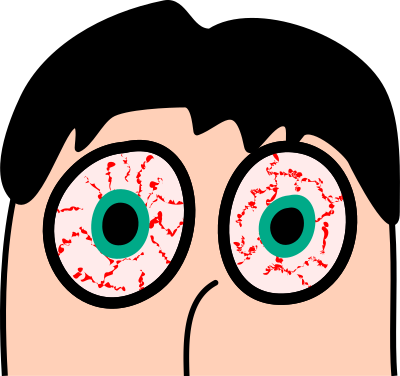 Sleepless eyes clipart