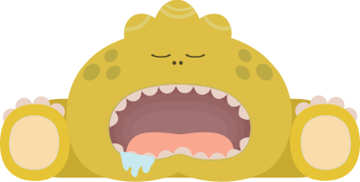 Sleepy Monster clipart