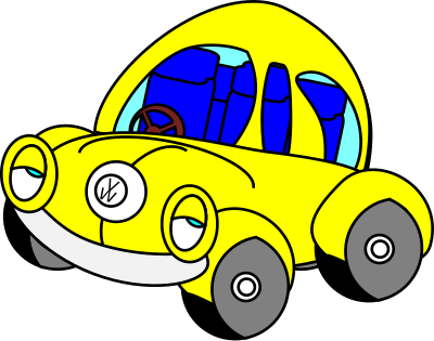 Sleepy VW Beetle clipart