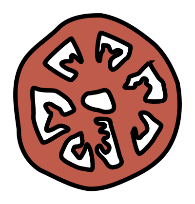 Slice of tomato clipart