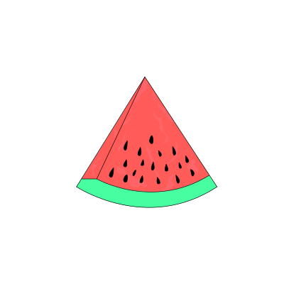 Slice Watermelon Sketch clipart