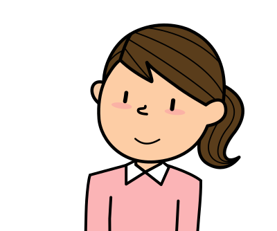Slightly Smiling Anime Cartoon Woman clipart