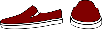 Slip On shoes clipart