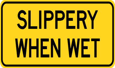 Slippery When Wet clipart