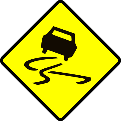 Slippery when wet clipart