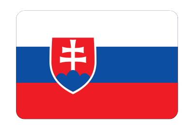 Slovakia flag (bevelled) clipart