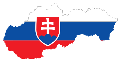 Slovakia Map Flag clipart