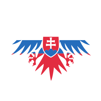Slovakian flag eagle silhouette clipart