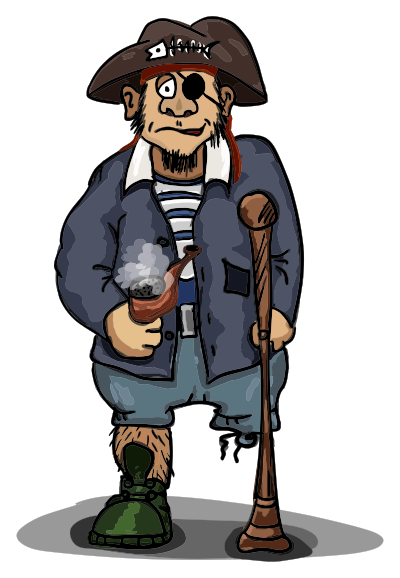 Slovenly Pirate clipart