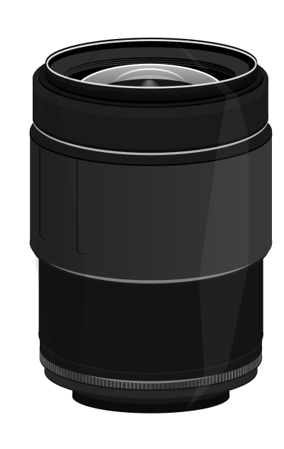SLR Camera lense clipart