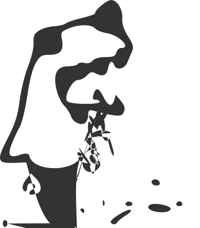 Small burping monster clipart